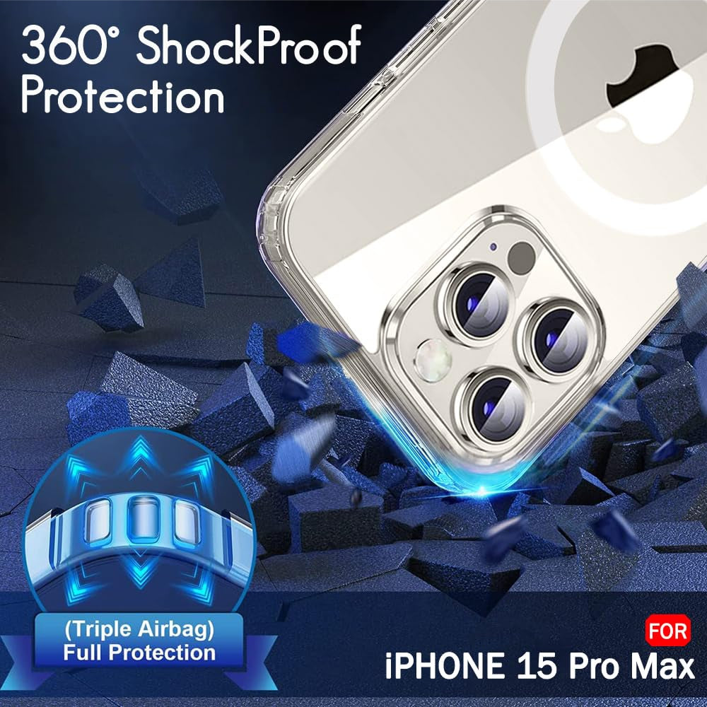 Magsafe Clear Case For Apple iphone 15 Pro Max
