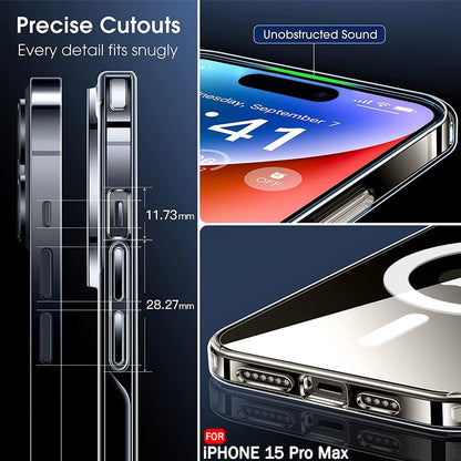 Magsafe Clear Case For Apple iphone 15 Pro Max