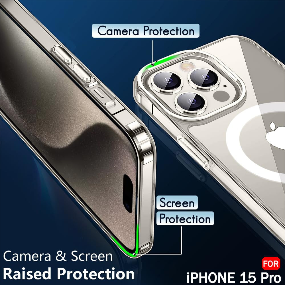 Magsafe Clear Case For Apple iphone 15 Pro