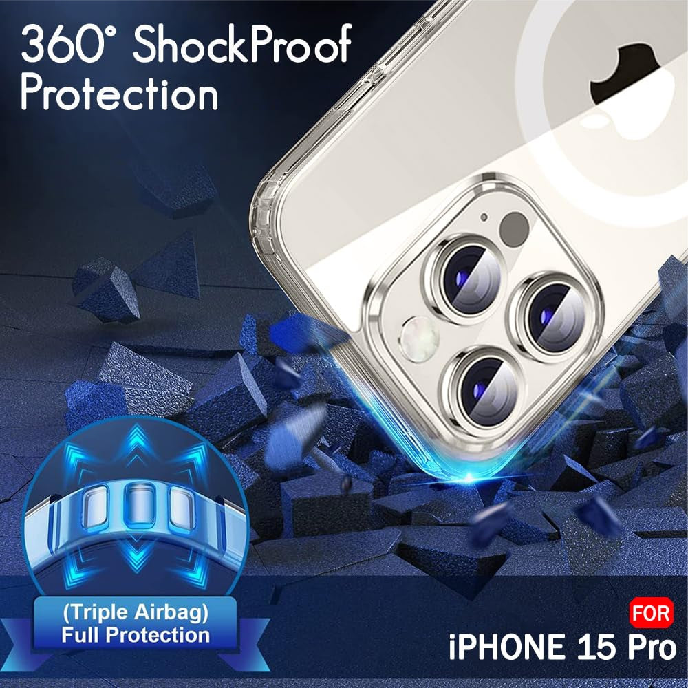 Magsafe Clear Case For Apple iphone 15 Pro