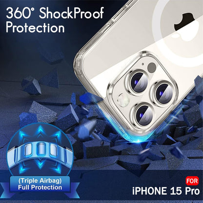 Magsafe Clear Case For Apple iphone 15 Pro