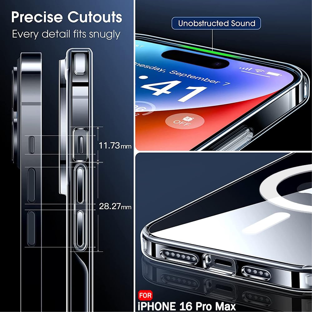Magsafe Clear Case For Apple iphone 16 Pro