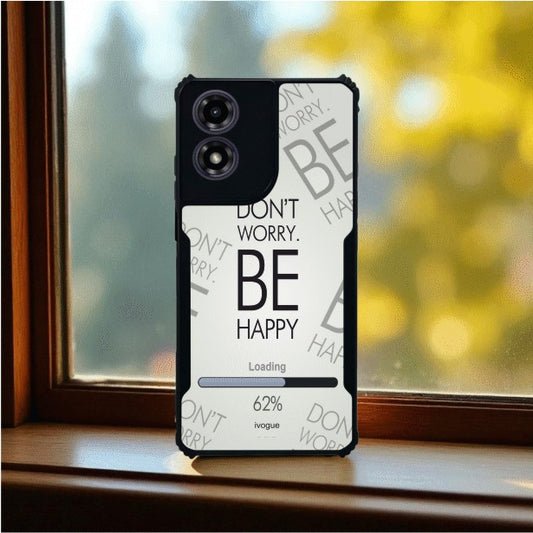 ivogue Be Happy Mobile Cover For Motorola G04S