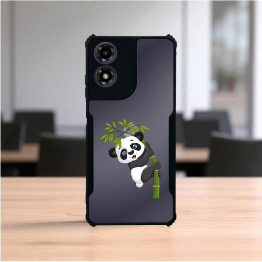 ivogue Panda and Tree Mobile Cover For Motorola G04S