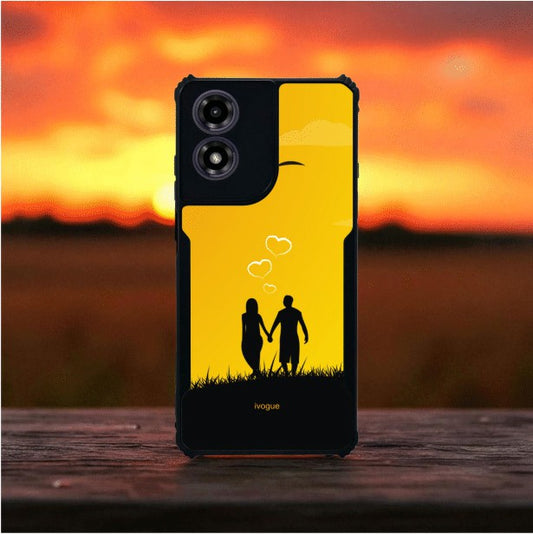 ivogue Sunset Romance Mobile Cover For Motorola G04S