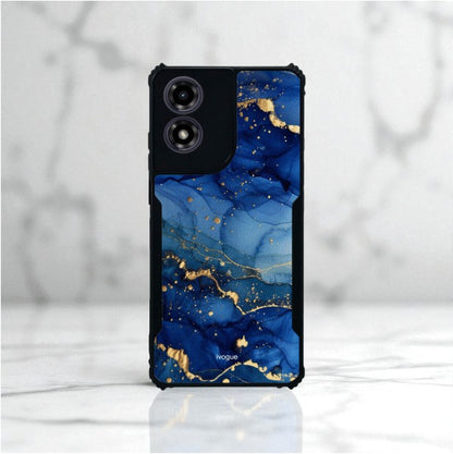 ivogue Blue Opulence Mobile Cover For Motorola G04S
