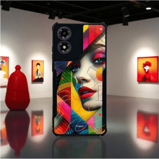 ivogue Modern Art Mobile Cover For Motorola G04S