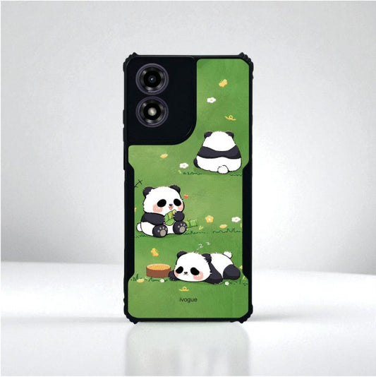 ivogue Panda Playground Mobile Cover For Motorola G04S