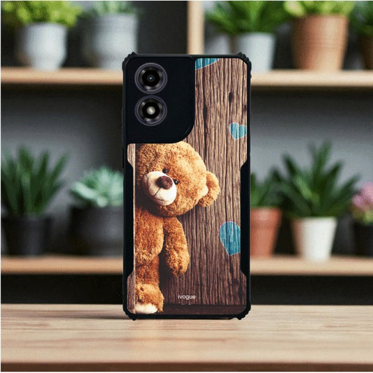 ivogue Teddy Love Mobile Cover For Motorola G04S