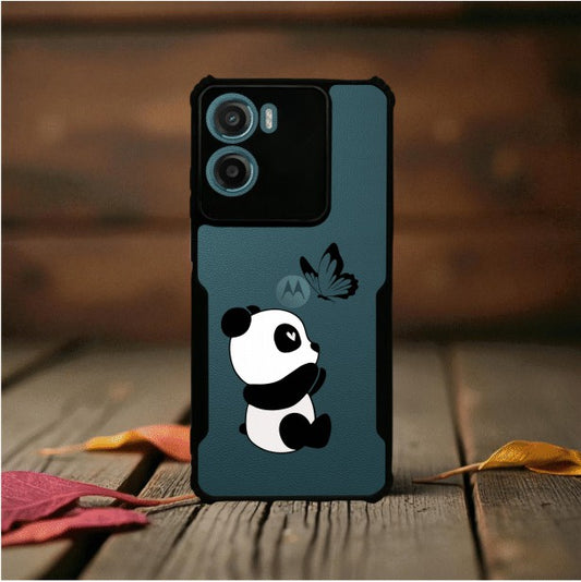 ivogue Panda and Butterfly Mobile Cover For Motorola G05