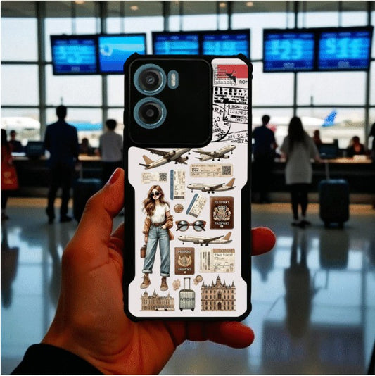 ivogue Travel Girl Vibes Mobile Cover For Motorola G05