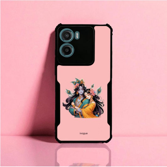 ivogue Radha Krishna Bliss Mobile Cover For Motorola G05