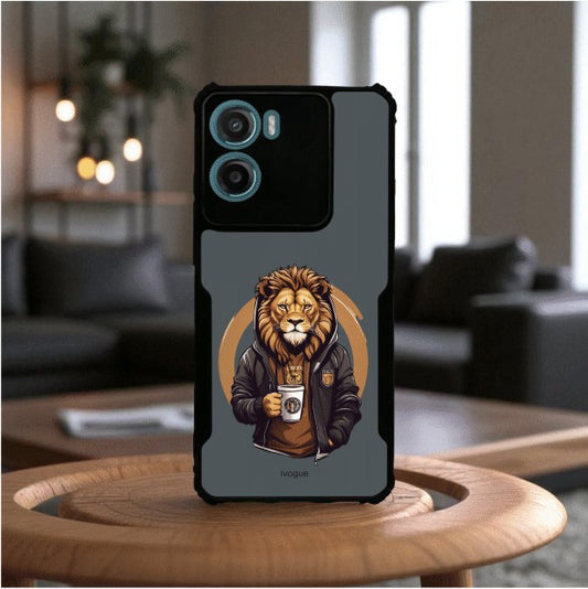 ivogue Stylish Lion Mobile Cover For Motorola G05