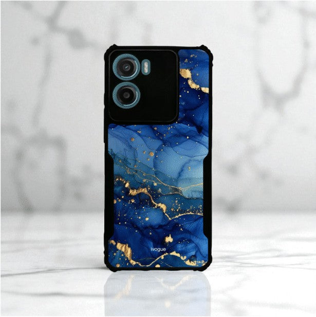 ivogue Blue Opulence Mobile Cover For Motorola G05
