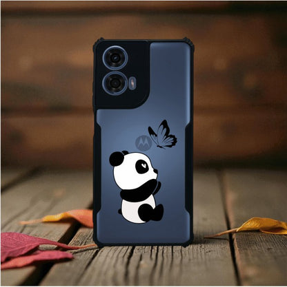 ivogue Panda and Butterfly Mobile Cover For Motorola G24 Power