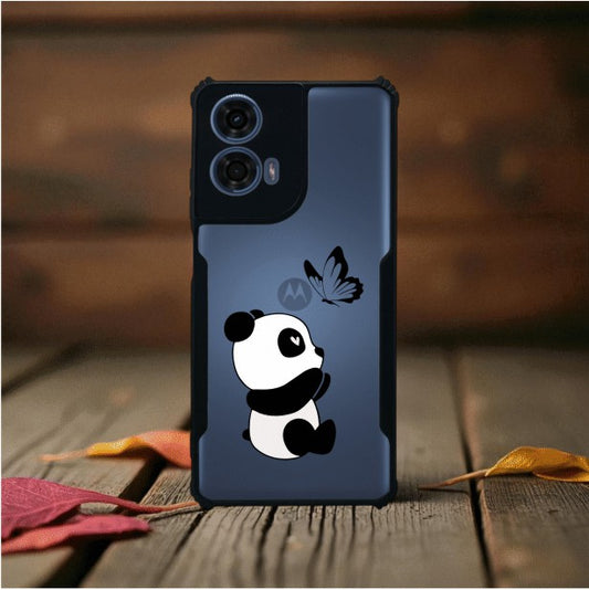 ivogue Panda and Butterfly Mobile Cover For Motorola G24 Power