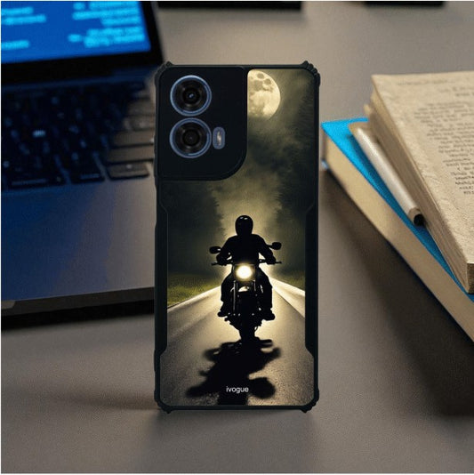 ivogue Bike Rider Mobile Cover For Motorola G24 Power