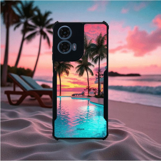 ivogue Sunset Serenity Mobile Cover For Motorola G24 Power