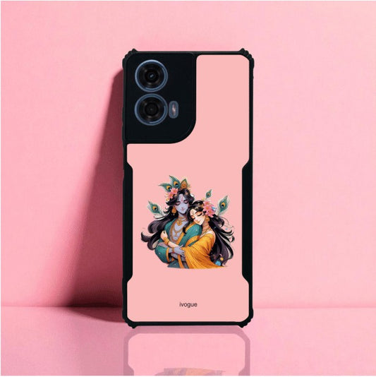 ivogue Radha Krishna Bliss Mobile Cover For Motorola G24 Power