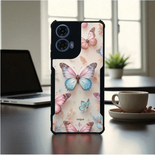 ivogue Butterfly Bloom Mobile Cover For Motorola G24 Power