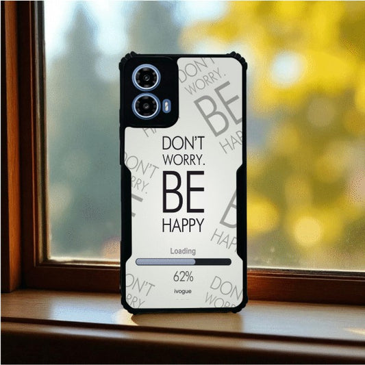 ivogue Be Happy Mobile Cover For Motorola G45
