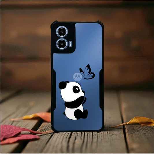 ivogue Panda and Butterfly Mobile Cover For Motorola G45