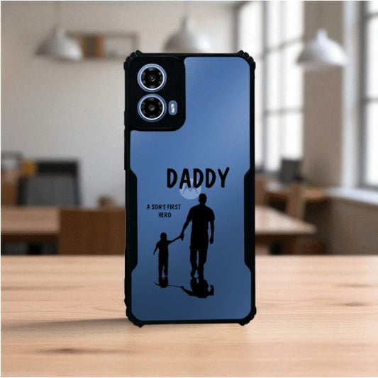 ivogue Daddy and Son Mobile Cover For Motorola G45