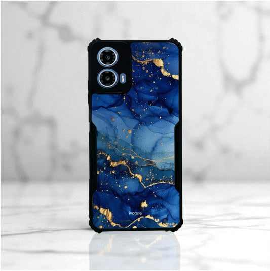 ivogue Blue Opulence Mobile Cover For Motorola G45