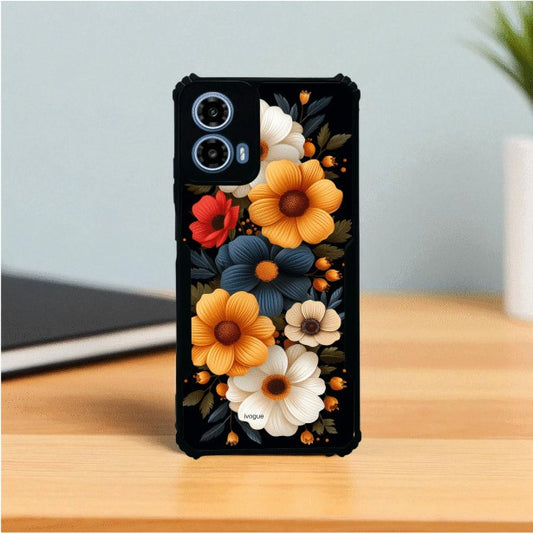 ivogue Retro Petals Mobile Cover For Motorola G34