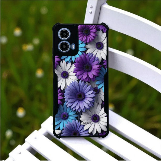ivogue Violet Bloom Mobile Cover For Motorola G45