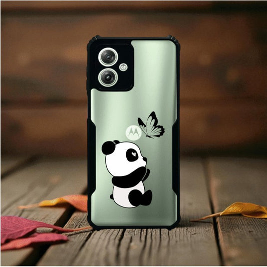 ivogue Panda and Butterfly Mobile Cover For Motorola G64