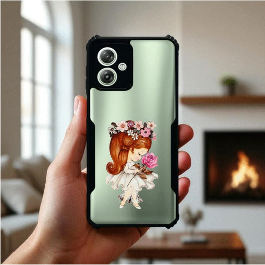 ivogue Flower Girl Mobile Cover For Motorola G64