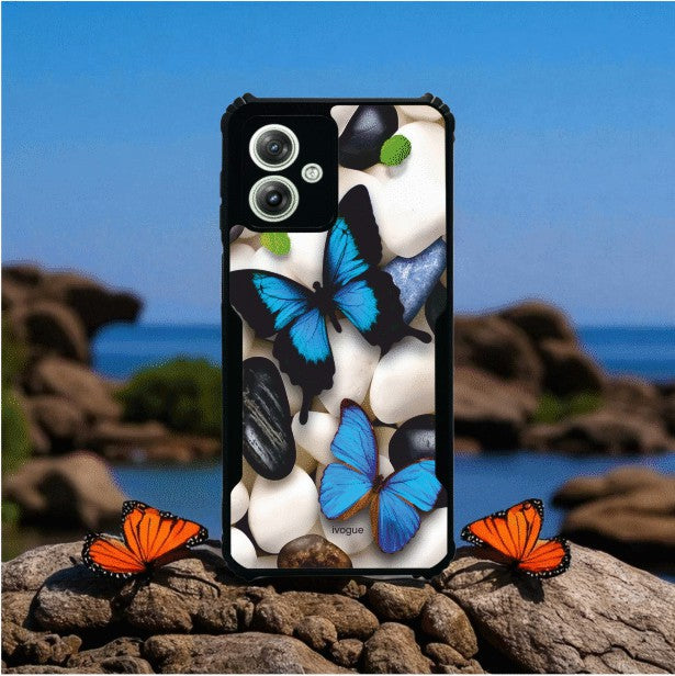 ivogue Blue Wings Beauty Mobile Cover For Motorola G64
