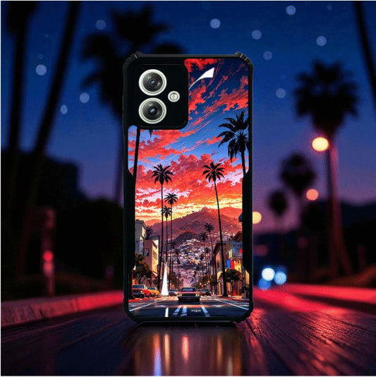 ivogue Palm City Nights Mobile Cover For Motorola G64