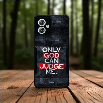 ivogue Only God Can Judge Me Mobile Cover For Motorola G64