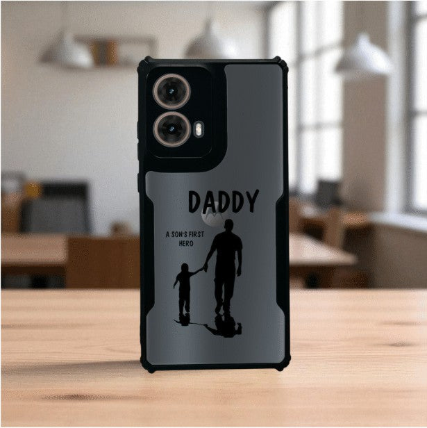 ivogue Daddy and Son Mobile Cover For Motorola G85