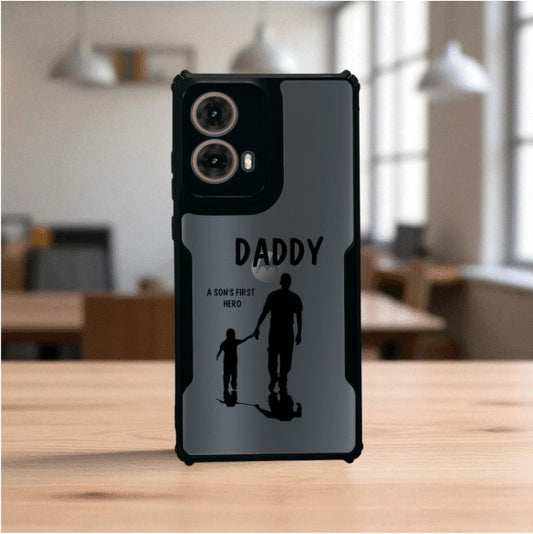 ivogue Daddy and Son Mobile Cover For Motorola G85
