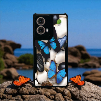 ivogue Blue Wings Beauty Mobile Cover For Motorola G85