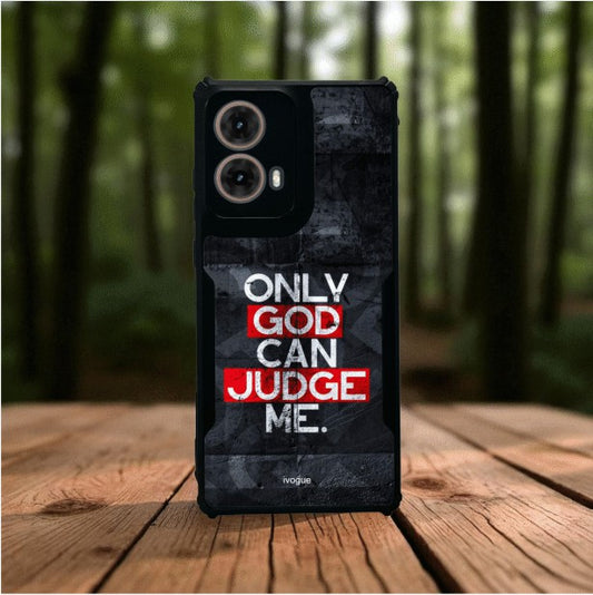 ivogue Only God Can Judge Me Mobile Cover For Motorola G85