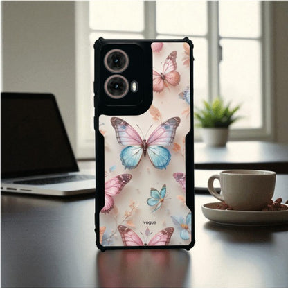 ivogue Butterfly Bloom Mobile Cover For Motorola G85