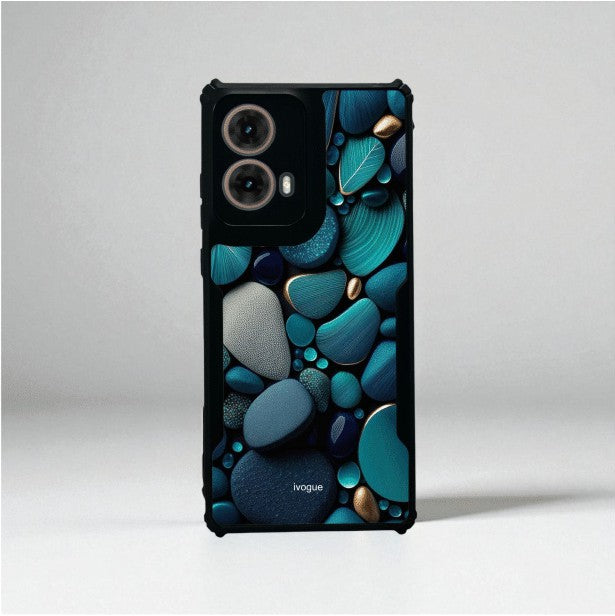 ivogue Ocean Pebbles Mobile Cover For Motorola G85