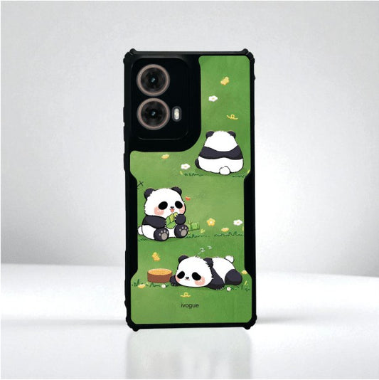 ivogue Panda Playground Mobile Cover For Motorola G85