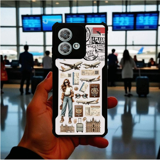 ivogue Travel Girl Vibes Mobile Cover For Motorola Edge 40 Neo
