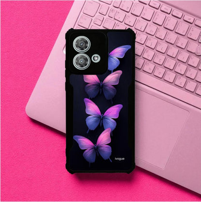 ivogue Galaxy Butterflies Mobile Cover For Motorola Edge 40 Neo