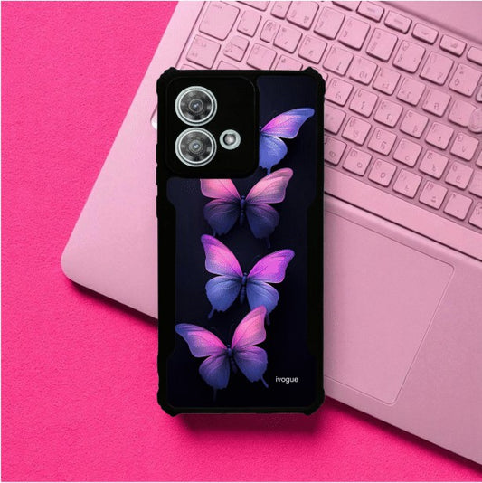 ivogue Galaxy Butterflies Mobile Cover For Motorola Edge 40 Neo