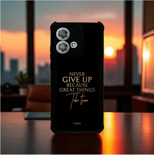 ivogue Never Give Up Mobile Cover For Motorola Edge 40 Neo