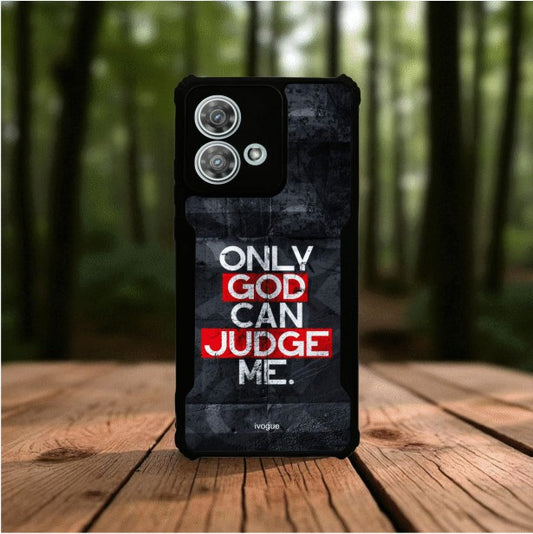 ivogue Only God Can Judge Me Mobile Cover For Motorola Edge 40 Neo