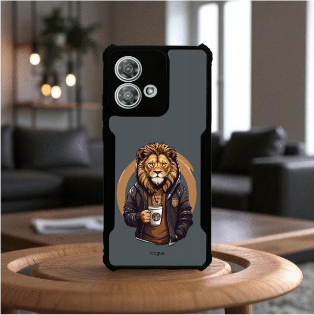 ivogue Stylish Lion Mobile Cover For Motorola Edge 40 Neo