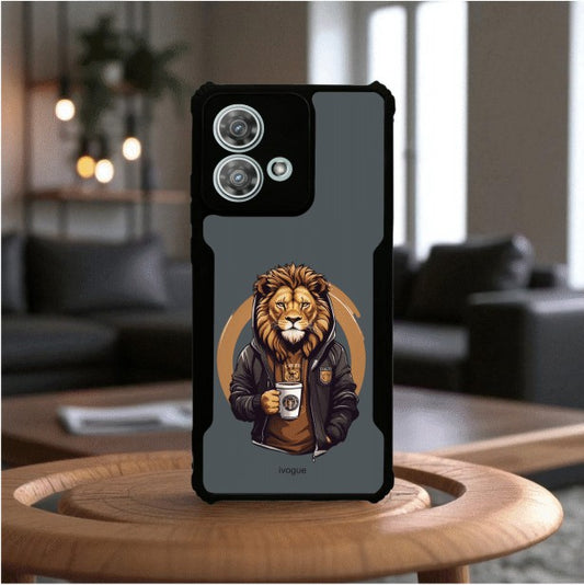 ivogue Stylish Lion Mobile Cover For Motorola Edge 40 Neo
