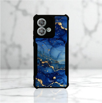 ivogue Blue Opulence Mobile Cover For Motorola Edge 40 Neo